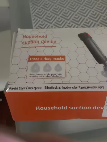 Customer-submitted photo of the AirGuard household suction device packaging